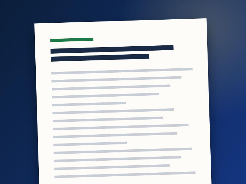 Sample academic document preview