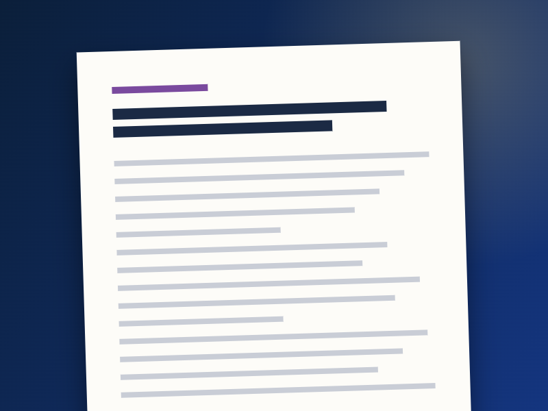 Sample academic document preview