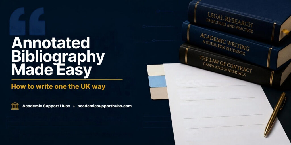 Annotated bibliography made easy: how to write one the UK way