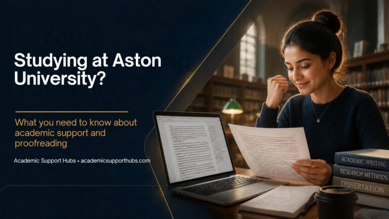 Studying at Aston University? Academic support and proofreading guide