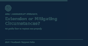 How to request an extension or mitigating circumstances UK university