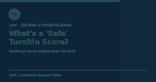 What is a safe Turnitin similarity score for UK university work