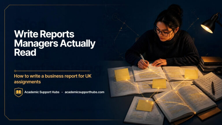 How to write a business report for UK assignments