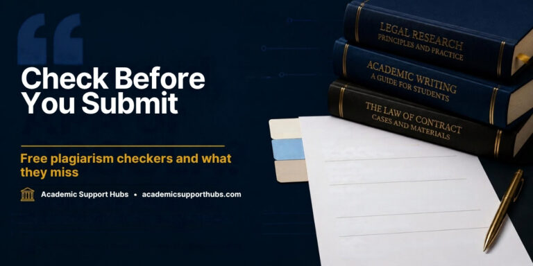 How to check your assignment for plagiarism before submitting