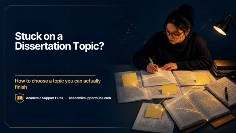 How to choose a dissertation topic in the UK