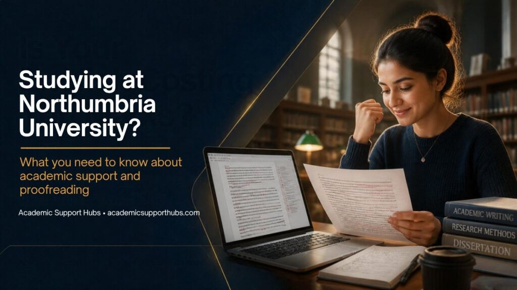 Studying at Northumbria University? Academic support and proofreading guide