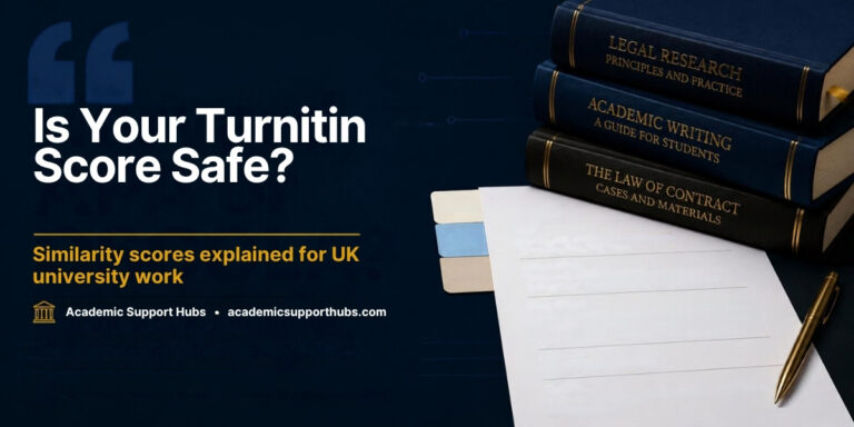 Turnitin similarity scores explained for UK university work