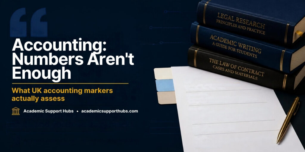Accounting: numbers aren't enough. What UK accounting markers assess