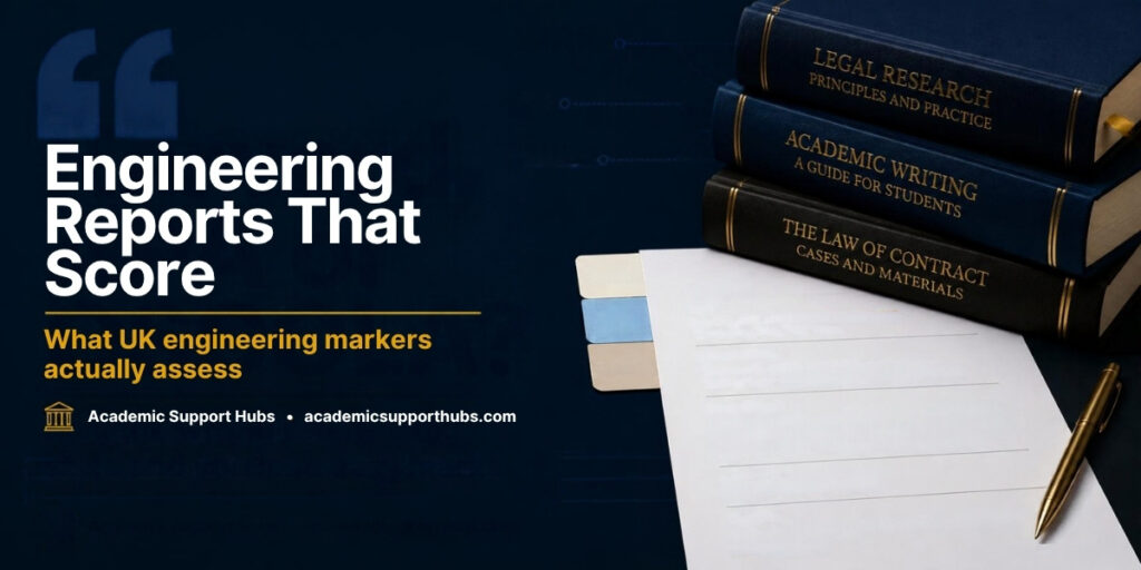 Engineering reports that score: what UK engineering markers assess