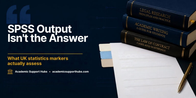 SPSS output isn't the answer: what UK statistics markers assess
