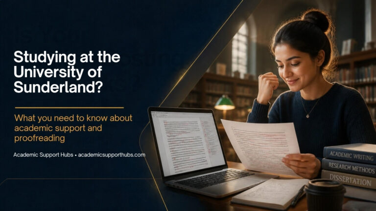 Studying at the University of Sunderland? Academic support and proofreading guide