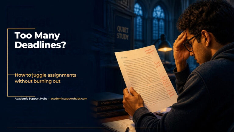 Too many deadlines? How to juggle assignments without burning out