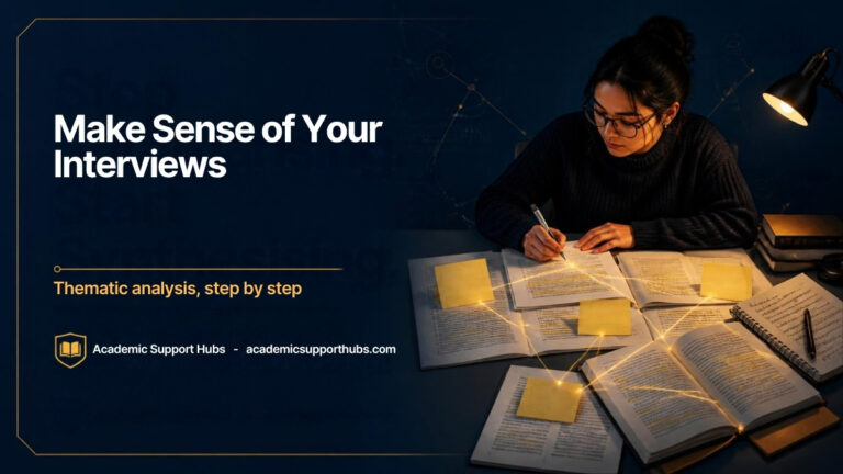 Thematic analysis, step by step